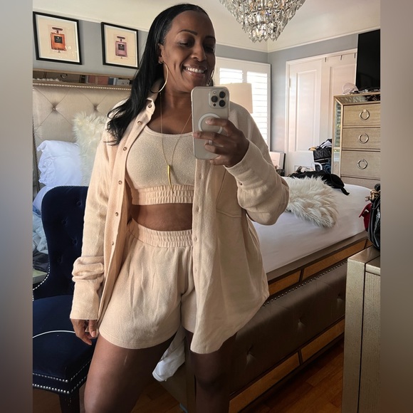 Good vibes only 3 piece set in honey cream - Picture 10 of 11